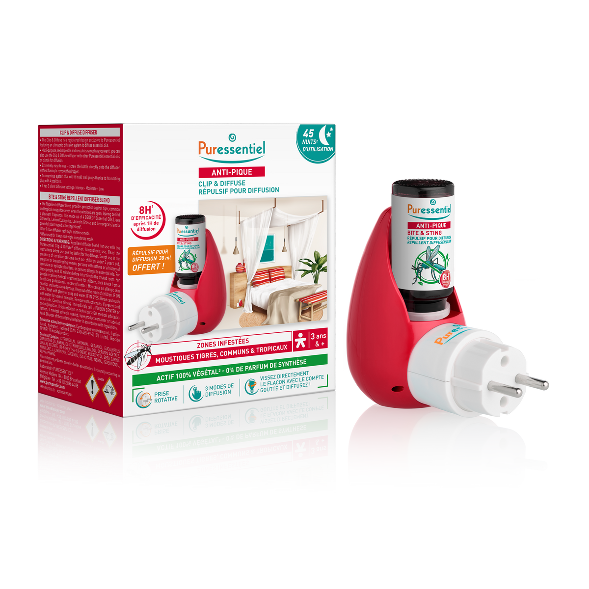 Coffret Clip & Diffuse et Répulsif pour diffusion