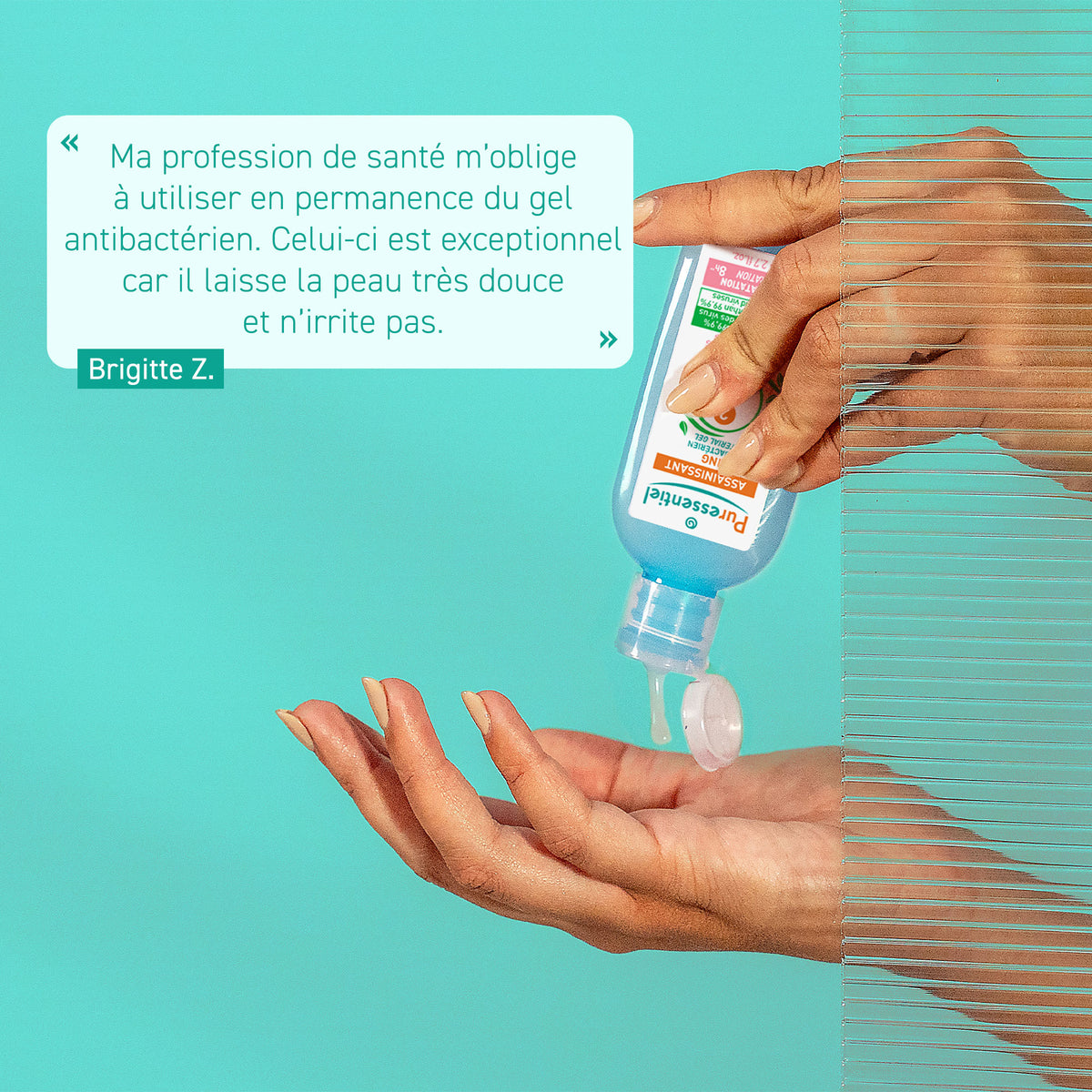 Gel Antibactérien Assainissant Peaux Sensibles